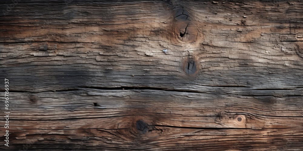 Aufkleber old natural wood for texture and background : generative ai