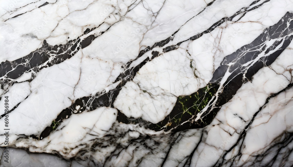 Sticker abstract white natural stone marble texture black white surface luxury background