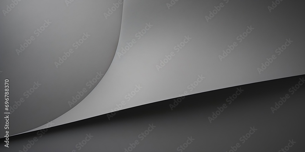 Leinwandbilder Paper gray gradient background abstraction. : Generative AI