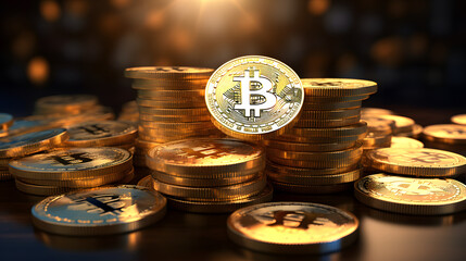 Bitcoin Brilliance: A Pile of Digital Fortune