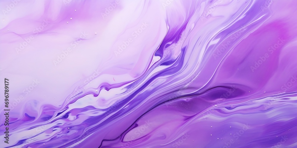 Poster abstract fluid art background light purple and lilac colors. liquid marble. acrylic painting on canv