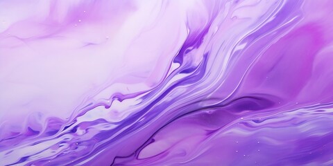 Abstract fluid art background light purple and lilac colors. Liquid marble. Acrylic painting on...
