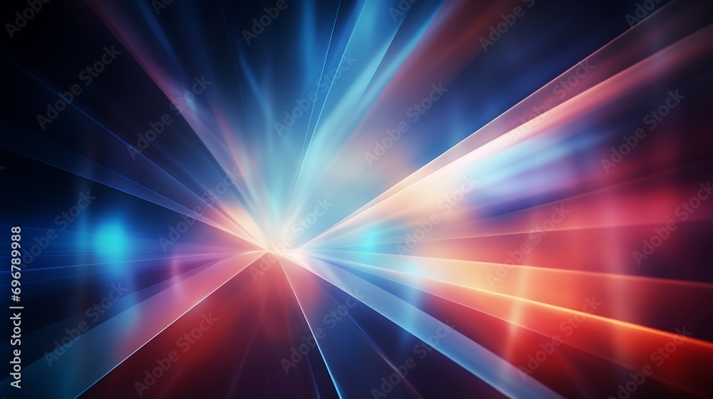 Poster prism light leak texture for photo overlay and effect. lens flare in abstract background. bokeh effect with glow and magical lights on black background. : Generative AI