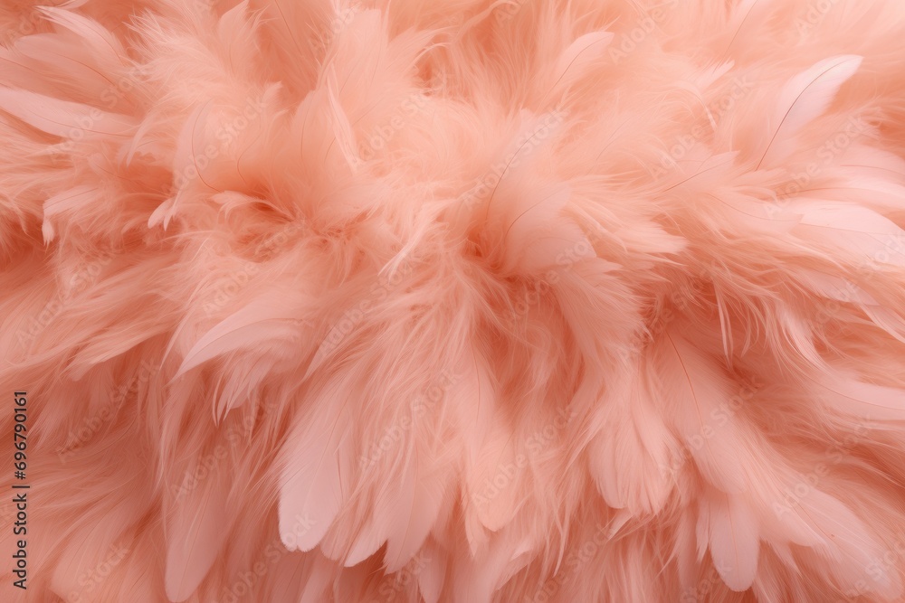 Poster abstract swirling texture in peach hues, mimicking soft, delicate fuzz