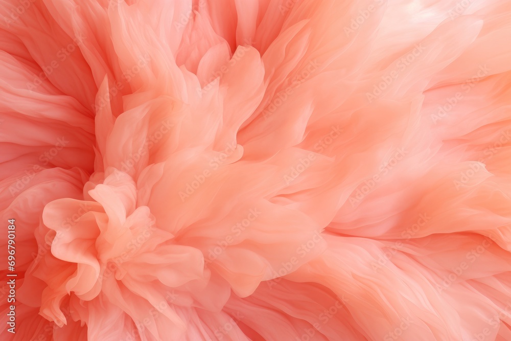 Poster abstract swirling texture in peach hues, mimicking soft, delicate fuzz