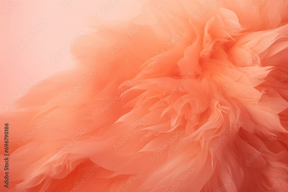 Poster abstract swirling texture in peach hues, mimicking soft, delicate fuzz