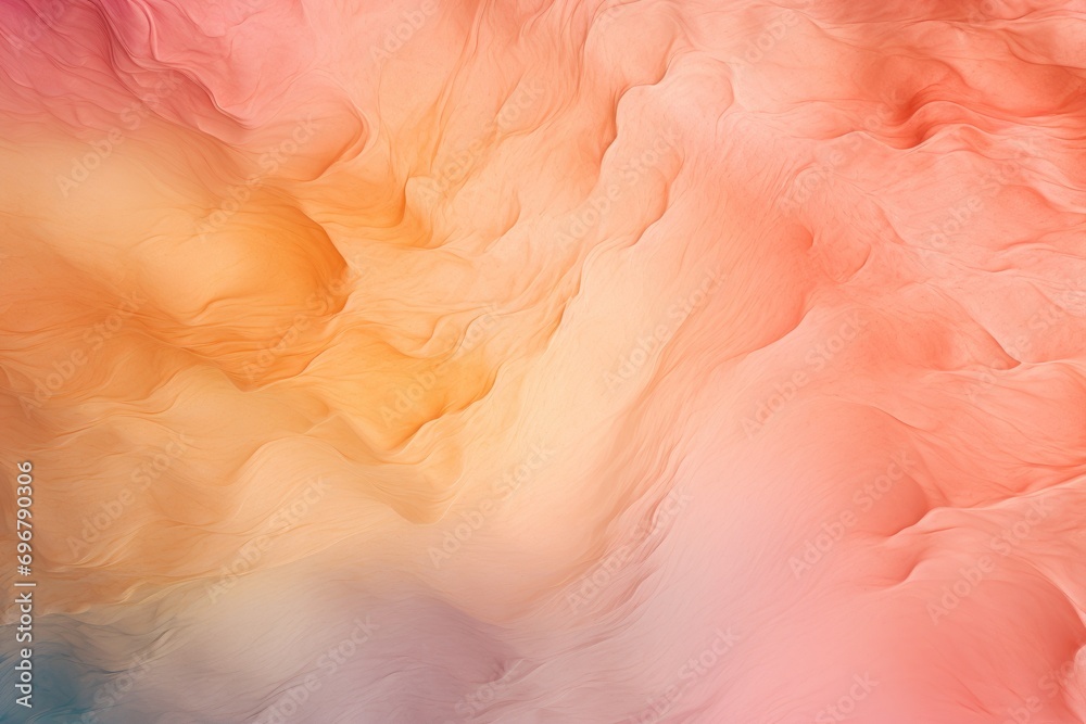 Poster abstract swirling texture in peach hues, mimicking soft, delicate fuzz