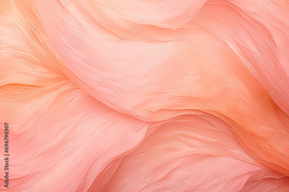 Poster abstract swirling texture in peach hues, mimicking soft, delicate fuzz