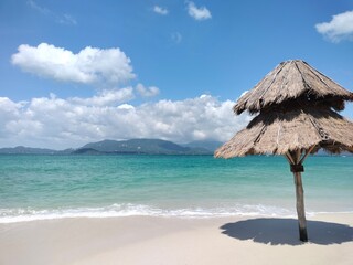 boat on the beach  in samui