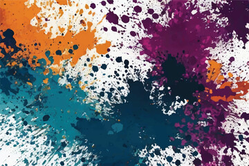Colorful Abstract art. Colorful Paint Splashes. Abstract Colorful Geometric Design Background with Splattered Paint. Abstract Multi Colored Background. 