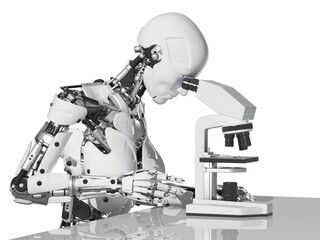 Microscope and robot.