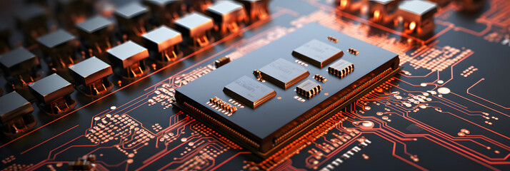 Microchip macro shoot,computer circuit board