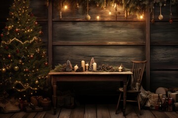 A Cozy Christmas Eve Dinner Table Setup - Awaiting the Celebration