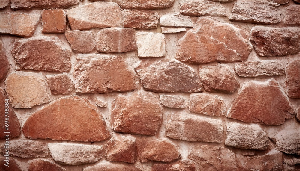 Poster old red stone wall background texture