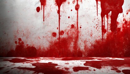 dirty wall background blood on white wall background