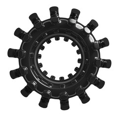 Metal abstract shape, 3d render © neurostructure