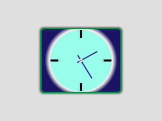 template for clock or watch, vector simple design for wall clock