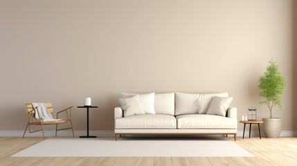 Simple style modern living room
