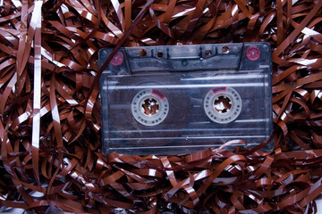 old audio cassette, music and entertainment, vintage equipment