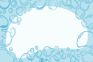 Water Bubbles Background. Fresh Water Bubbles Wallpaper. Clear water with bubbles abstract liquid background