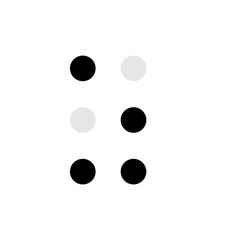 Braille alphabet letter