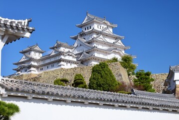 Obraz premium 青空に映える国宝 姫路城