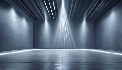 universal abstract gray blue background with beautiful rays of illumination light interior wall for presentation