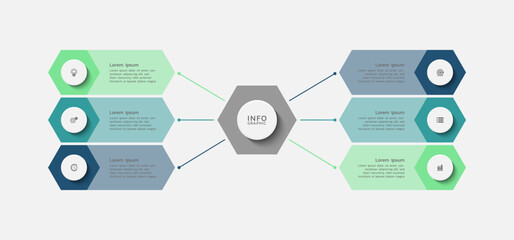 Infographic business template with elements