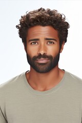 Professional Portrait of Confident Black Man, Looking Directly into the Camera