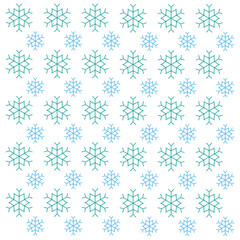 Christmas Snowflakes Pattern Texture Background Vector