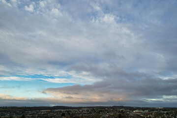 Obraz premium Winter Morning Clouds over England