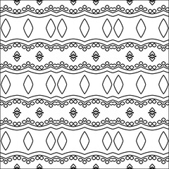 Abstract patterns.Abstract shapes from lines. Raster graphics for design. Black and white pattern.