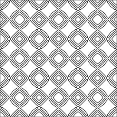 Abstract patterns.Abstract shapes from lines. Raster graphics for design. Black and white pattern.