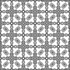 Abstract patterns.Abstract shapes from lines. Raster graphics for design. Black and white pattern.