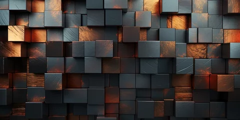 Photo sur Plexiglas Ancien avion Darm metal steel plane stripe block brick abstract geometric shapes. Background texture pattern
