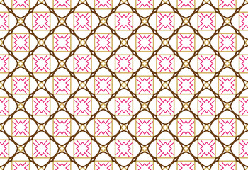 Modern style fabric design textile swatch all over print block. © Sergei
