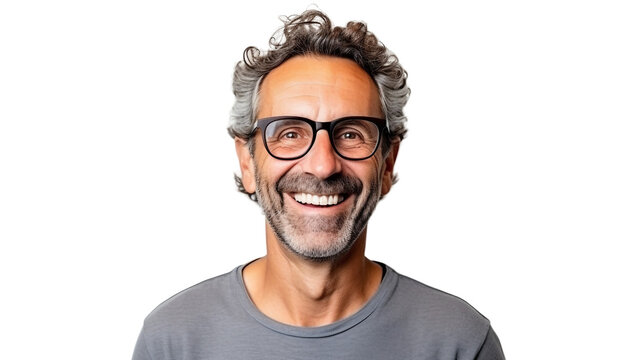 Adult with Glasses from Germany on a transparent background