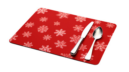 Christmas Placemat on White on a transparent background