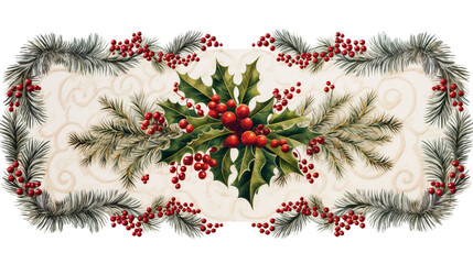 Christmas Throw Blanket on White on a transparent background
