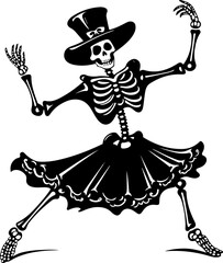 dancing skeleton