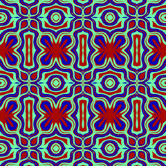 A seamless creative multiple color vector repeating fabric pattern, background, interior decoration and wallpaper design 