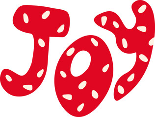 Cute, hand drawn Christmas lettering by Joy. 