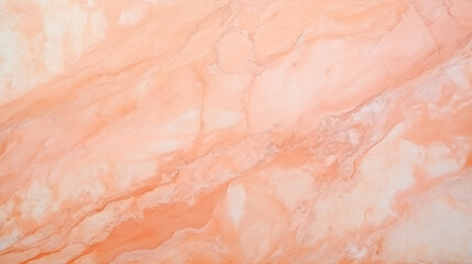 Abstract peach fuzz color marble marbled stone background, copy paste area for texture 