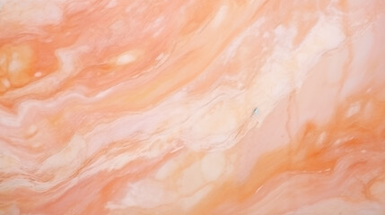 Abstract peach fuzz color marble marbled stone background, copy paste area for texture 
