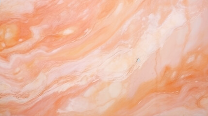 Abstract peach fuzz color marble marbled stone background, copy paste area for texture 