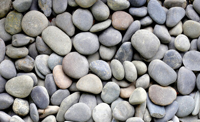 Fototapeta na wymiar Pebbles, sea stones for background