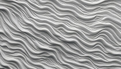 Obraz premium Minimalist white seamless wave texture pattern background in monochromatic white color scheme