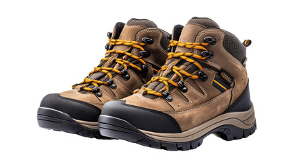 Sports Hiking Boots On Transparent Background