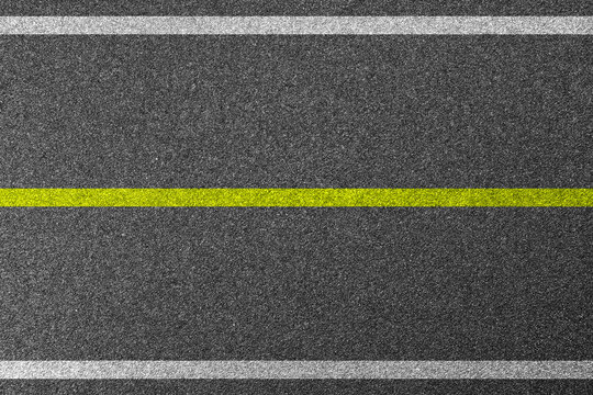 Texture asphalt roadway with marking. Road top view. Highway illustration.