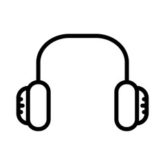 Headphones icon with line style